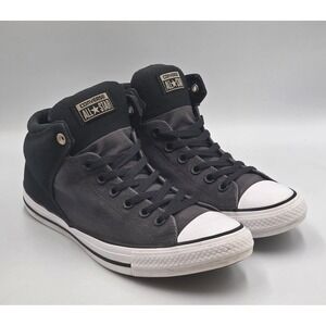 Converse Chuck Taylor All Star High Street Blk Gray Canvas Shoes Mens 10 WM 12